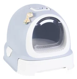 PawsMark Fully Enclosed Hooded Litter Pan With Front Entry Odor Close Door, Cat Litter Scoop Included -PawHut Sales Store GUEST e8593151 e06b 4717 a736 107fc0a70d75