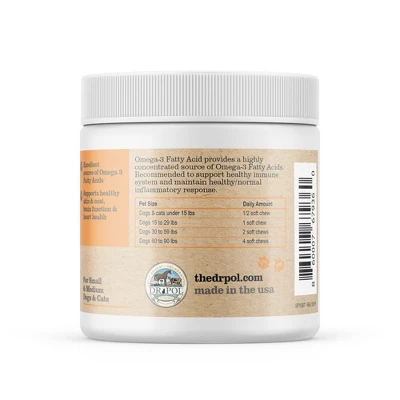 Dr. Pol Omega-3 Fatty Acid Chews 2 Dr. Pol Omega-3 Fatty Acid Chews - Image 2