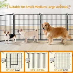 Yaheetech Heavy Duty 16 Panel Pet Playpen Dog Exercise Pen Black 9 Yaheetech Heavy Duty 16 Panel Pet Playpen Dog Exercise Pen Black -PawHut Sales Store GUEST e9a1eab6 1c2b 4084 9e86 4a589bb39aa4