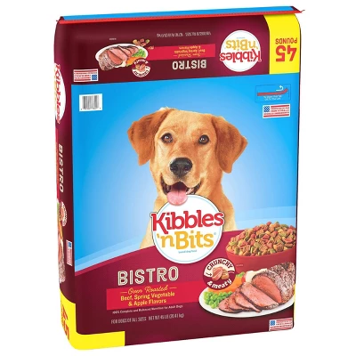 Kibbles 'n Bits Bistro Oven Roasted Beef Flavor With Vegetable And Apple Dry Dog Food - 45lbs 3 Kibbles 'n Bits Bistro Oven Roasted Beef Flavor With Vegetable And Apple Dry Dog Food - 45lbs - Image 3