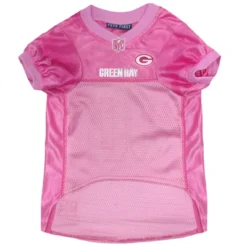 NFL Green Bay Packers Pets First Pink Pet Football Jersey - XS