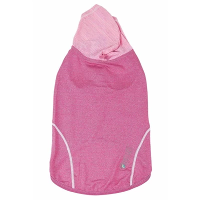 Pet Life Active Pull-Rover Premium 4-Way Stretch Two-Toned Sleeveless Hoodie Dog And Cat T-Shirt - Pink 4 Pet Life Active Pull-Rover Premium 4-Way Stretch Two-Toned Sleeveless Hoodie Dog And Cat T-Shirt - Pink - Image 4