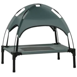 PawHut Elevated Portable Dog Cot Cooling Pet Bed With UV Protection Canopy Shade -PawHut Sales Store GUEST eadda164 1850 4701 a080 6a26baf3299f