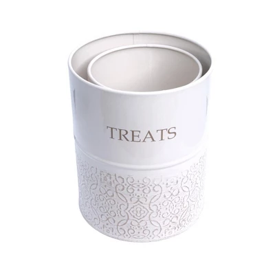 American Pet Supplies Modern Farmhouse Dog Treat Canister - White Swan (set Of 2) 2 American Pet Supplies Modern Farmhouse Dog Treat Canister - White Swan (set Of 2) - Image 2