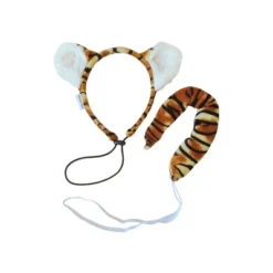 Midlee Tiger Dog Costume Headband & Tail- Large