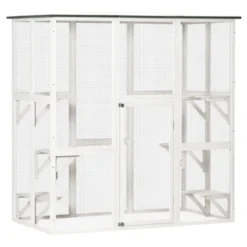 PawHut Large Wooden Outdoor Cat House Catio Enclosure, Kitten Cage With Weather Protection, Cat Patio With 6 Platforms - 71"L 15 PawHut Large Wooden Outdoor Cat House Catio Enclosure, Kitten Cage With Weather Protection, Cat Patio With 6 Platforms - 71"L -PawHut Sales Store GUEST eccd99eb 63ff 4f70 8ff4 90f5a10c6e1b