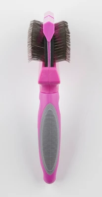 Groomer Essentials Flexible Slicker Brush - Double/Medium Firm 3 Groomer Essentials Flexible Slicker Brush - Double/Medium Firm - Image 3