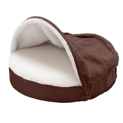 FurHaven Faux Sheepskin Snuggery Gel Top Foam Dog Bed 2 FurHaven Faux Sheepskin Snuggery Gel Top Foam Dog Bed - Image 2