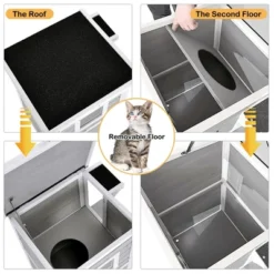 Costway 2-Tier Wooden Cat House Outdoor Kitty Shelter W/ Escape Door Rainproof 17 Costway 2-Tier Wooden Cat House Outdoor Kitty Shelter W/ Escape Door Rainproof -PawHut Sales Store GUEST eed341cb 3a49 47a3 807a 6e72b05901fb