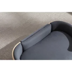 Bulldog 26.4" Width Small Dog Beds With Removable Washable Cover, Velvet Cushion With Solid Wood Legs And Bent Wood Back-The Pop Maison 15 Bulldog 26.4" Width Small Dog Beds With Removable Washable Cover, Velvet Cushion With Solid Wood Legs And Bent Wood Back-The Pop Maison -PawHut Sales Store GUEST eef80dc0 4402 4db3 9c18 3e639b8331d2