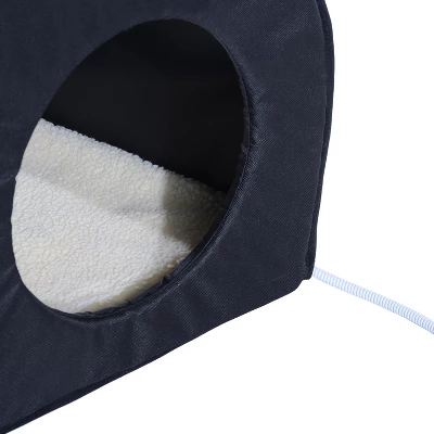 PawHut Dome Heated Cat House Portable And Waterproof Pet Shelter For Kitty In Winter 6 PawHut Dome Heated Cat House Portable And Waterproof Pet Shelter For Kitty In Winter - Image 6