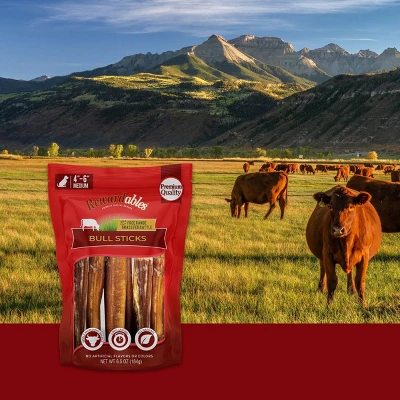 Rewardables 4" To 6" Bull Stick Beef Flavored Dog Treat - 6.5oz 4 Rewardables 4" To 6" Bull Stick Beef Flavored Dog Treat - 6.5oz - Image 4