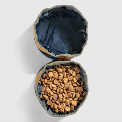 United By Blue Recycled Collapsible Double Dog Bowl 1 United By Blue Recycled Collapsible Double Dog Bowl