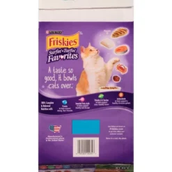 Purina Friskies Surfin&Turfin Favorites With Flavors Of Chicken, Whitefish, Salmon & Filet Adult Balanced Dry Cat Food