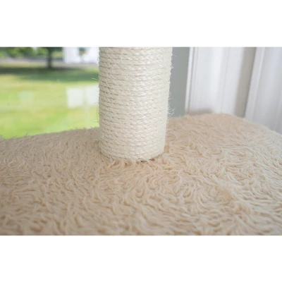 Armarkat 70" Real Wood Cat Furniture,Ultra Thick Faux Fur Covered Cat Condo House A7005, Beige 5 Armarkat 70" Real Wood Cat Furniture,Ultra Thick Faux Fur Covered Cat Condo House A7005, Beige - Image 5