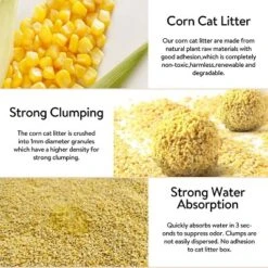 PETTIME Tofu & Corn Litter (Large 12lb X 3bags, Corn) -PawHut Sales Store GUEST f280b0be 10f0 4f06 a101 0f88f17953eb