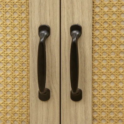 PawHut Hidden Litter Box Enclosure Cat Washroom Furniture With Cushion Double Doors Wooden Pet House End Table, Oak 5 PawHut Hidden Litter Box Enclosure Cat Washroom Furniture With Cushion Double Doors Wooden Pet House End Table, Oak - Image 5