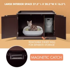 Tangkula Cat House Litter Box Pet Cat Washroom Nightstand Cat Storage Bench Coffee/Black 15 Tangkula Cat House Litter Box Pet Cat Washroom Nightstand Cat Storage Bench Coffee/Black -PawHut Sales Store GUEST f2c78a1b da19 49b3 8746 367ef17c20f0