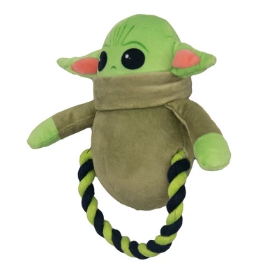 Buckle-Down Dog Toy Plush Rope Toy - Star Wars The Child Plush + Green Black Round Rope 1 Buckle-Down Dog Toy Plush Rope Toy - Star Wars The Child Plush + Green Black Round Rope