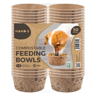 Hand-E Compostable And Disposable Feeding Bowls For Dogs & Cats 9 Hand-E Compostable And Disposable Feeding Bowls For Dogs & Cats - Image 9