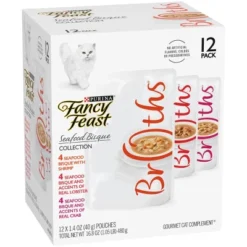 Fancy Feast Broths Seafood Bisque Gourmet Wet Cat Food Variety Pack - 1.4oz /12ct 9 Fancy Feast Broths Seafood Bisque Gourmet Wet Cat Food Variety Pack - 1.4oz /12ct -PawHut Sales Store GUEST f63ab480 6a20 4991 936c 9a2306a55bce