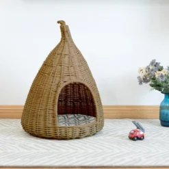 PawsMark Natural Willow Pet Sleeping Bed, Cave, Basket For Dog Or Cats With Cushion 14 PawsMark Natural Willow Pet Sleeping Bed, Cave, Basket For Dog Or Cats With Cushion -PawHut Sales Store GUEST f7d37d89 a7da 4101 bf36 40c1cdbb7332