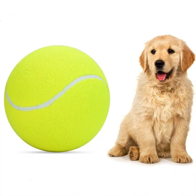 Link Tail Lights Pet Tennis Ball - 9.5" - Exercise Training Dog Toy Durable Rubber And Felt Material - Outdoor/Indoor 2 Link Tail Lights Pet Tennis Ball - 9.5" - Exercise Training Dog Toy Durable Rubber And Felt Material - Outdoor/Indoor - Image 2