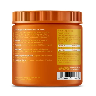 Zesty Paws Liver Support Supplement Bites - Chicken - 90ct 2 Zesty Paws Liver Support Supplement Bites - Chicken - 90ct - Image 2