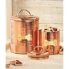 Amici Pet King Charles Copper Dog Medium Canister 7 Inch, 38 Oz. , Copper Gold