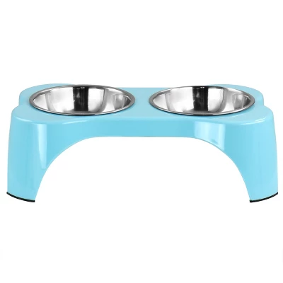 Gibson Home Bow Wow Meow 3 Piece Elevated Pet Bowl Dinner Set 7 Gibson Home Bow Wow Meow 3 Piece Elevated Pet Bowl Dinner Set - Image 7