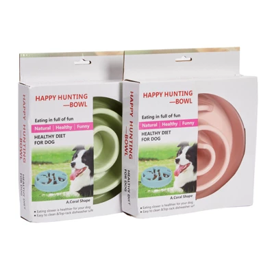 Juvale 2 Pack Interactive Spiral Dog Bowl, Slow Feeder Pet Dish, Pink And Green 2 Juvale 2 Pack Interactive Spiral Dog Bowl, Slow Feeder Pet Dish, Pink And Green - Image 2