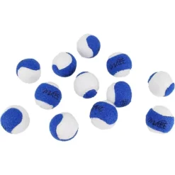 Midlee Mini Hanukkah Dog Tennis Balls- Blue/White- Set Of 12
