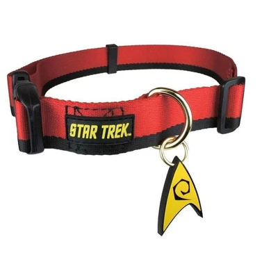 Star Trek Starfleet Red Uniform Dog Collar 1 Star Trek Starfleet Red Uniform Dog Collar