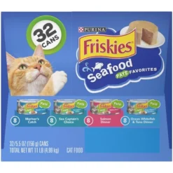 Purina Friskies Paté Wet Cat Food Seafood Fish Flavor Favorites - 5.5oz/32ct Variety Pack 8 Purina Friskies Paté Wet Cat Food Seafood Fish Flavor Favorites - 5.5oz/32ct Variety Pack -PawHut Sales Store GUEST fbe06b86 a33e 4149 9d6b b08fc348d2d1