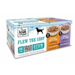 I And Love And You Multipack (Cluckin' Good Stew & Gobble It Up Stew) Chicken/Turkey Wet Dog Food - 13oz/6pk