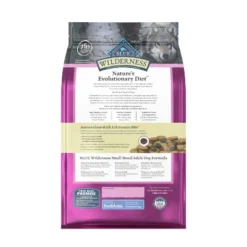 Blue Buffalo Wilderness High Protein Natural Small Breed Adult Dry Dog Food Plus Wholesome Grains With Chicken - 4.5lbs