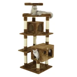Go Pet Club 60" Cat Tree House With Sisal Scratching Posts F2020 -PawHut Sales Store GUEST fe67c4cd d2a9 438c 8171 16b0755d2010